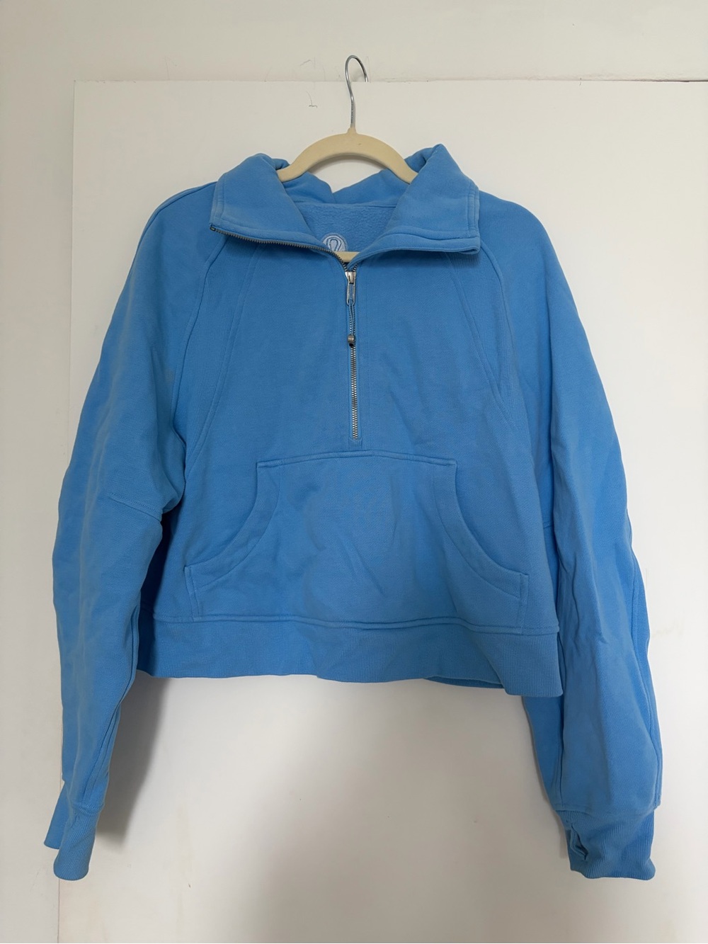 Lululemon Blue Half-Zip scuba Sweatshirt